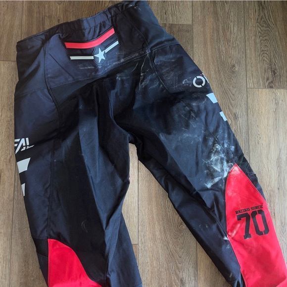 O’NEAL Black & Red Element Squadron Motocross Pants Size 40 Waist 34 - Picture 4 of 17